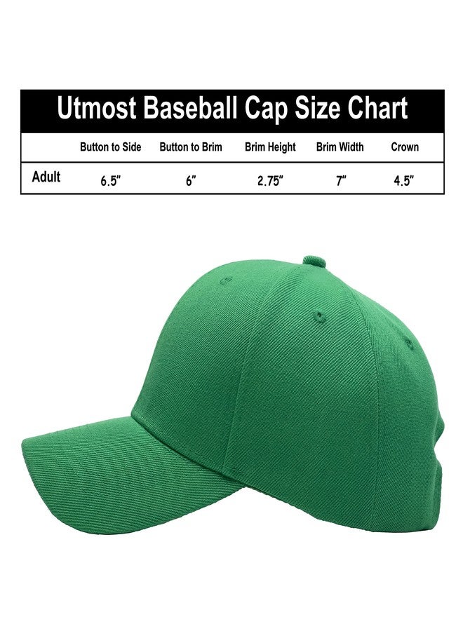 Utmost Structured Baseball Cap with Adjustable Closure - Performance Hat for Outdoor Activities and Custom Embroidery (1pc Kelly Green) - Image 4